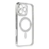 İphone 16 Pro Kılıf Joke Simli Magneticsafe Kılıf - Gümüş