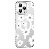 Joko Apple iPhone 16 Pro Max Uyumlu Floral Magsafe Kapak - Beyaz