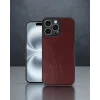 iPhone 16 Pro Max Kılıf Aras Deri Kapak - Bordo