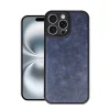 İphone 16 Pro Max Kılıf Aras Deri Kapak - Lacivert
