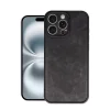 İphone 16 Pro Max Kılıf Aras Deri Kapak - Siyah