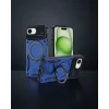 iPhone 16E Kılıf Joy Lens Standlı Kapak - Lacivert