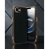 iPhone 16E Kılıf Volet Silikon - Siyah