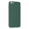 İphone 6 Plus Kılıf Nano İçi Kadife Silikon - Koyu Yeşil