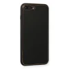 İphone 7 Plus Kılıf Coco Deri Silikon Kapak - Siyah