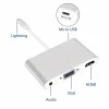 İPhone İPad P32 Hdmi Vga Av Audio Dönüştürücü Adaptör-(5775)