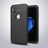 İphone X Xs Litchi Tam Koruma Soft Silikon Kılıf-(5775)