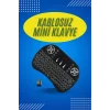 Işıklı Kablosuz Mini Klavye ve Dokunmatik Mouse Seti Türkçe Kablosuz