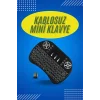 Işıklı Kablosuz Mini Klavye ve Dokunmatik Mouse Seti Türkçe Kablosuz