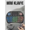 Işıklı Kablosuz Mini Q Klavye Tüm Cihazlara Uyumlu