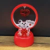 Işıklı Kırmızı I Love You Ayıcık