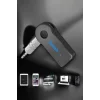 Kablosuz Bluetooth Aux Araç Kiti Siyah Hafıza Kartlı