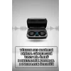 Kablosuz Bluetooth Kulaklık ve Kordon Hediyeli Akıllı Saat Nabız Ölçer Uzun Pil Ömrü