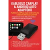 Kablosuz CarPlay & Android Auto Adaptörü - Apple ve Android Cihazlar İçin Evrensel Wireless Carplay Çevirici