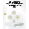 Kablosuz Gün Işığı 3’lü LED Spot Lamba Kumandalı