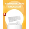 Kablosuz Klavye Mouse Takımı - Ergonomik Sessiz ve Enerji Tasarruflu
