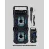 Kablosuz LED Işıklı Bluetooth Hoparlör – FM Radyolu Mikrofon Girişli