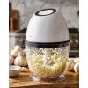 Kablosuz Mini Doğrayıcı 450 ML Şarjlı Sebze Doğrayıcı Paslanmaz Çelik Bıçaklı