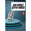 Kablosuz Mouse Fare Şarjlı Bluetooth Wireless Çift Modlu Sessiz