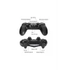 Kablosuz PS4 Oyun Kolu | Wireless Joystick Gamepad | Titreşimli DualShock Uyumlu – Siyah