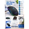Kablosuz Şarjlı Sessiz Tıklamalı Ergonomik Mouse