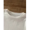 Kadın Tişört Bisiklet Yaka Brooklyn Baskılı Kısa Kollu T-shirt - Beyaz