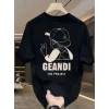Kadın T-Shirt  GANDHI The Project Baskılı Kısa Kollu tişört - Siyah