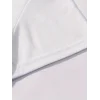Kadın Kahve Desen Baskılı Tişört Kısa Kol Bisiklet Yaka Oversize T-Shirt - Beyaz