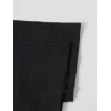 Kadın T-Shirt Ördek Baskılı Bisiklet Yakalı Kısa kol Tişört - Siyah