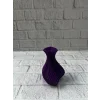 Kalpli Mor Mini Vazo 5 cm Dekoratif Masa Üstü Aksesuar