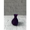 Kalpli Mor Mini Vazo 5 cm Dekoratif Masa Üstü Aksesuar