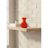 Kalpli Turuncu Dekoratif Vazo 11 cm Modern Şık Masaüstü Aksesuar