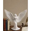 Kanatlı Melek Figürü 3D Baskı Dekoratif Heykel Biblo Ev Ofis Aksesuarı
