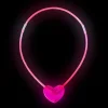 Karanlıkta Yanan Glow Stick Kalp Şekilli Kolye 6 Renk 6 Adet