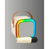 Karaoke Mikrofon Hoparlör Seti Bluetooth Kablosuz Taşınabilir