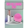 KAŞ BIYIK VE YÜZ EPİLASYON ALETİ VE TİTREŞİMLİ YÜZ TEMİZLEME MASAJ ALETİ İKİLİ SET