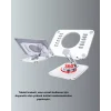 Katlanabilir Tablet Standı Ayarlanabilir Kaymaz Şeffaf Tasarım