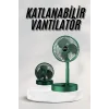 Katlanabilir Teleskopik Şarjlı Fan Masaüstü Soğutucu Vantilatör
