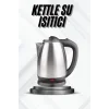 Kettle Su Isıtıcı C F Priz Uyumlu 220 - 240 V Paslanmaz Çelik Kablolu