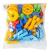 King Kids Tekerlekli Boru  72 Parça - PE 7190