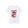 Kız Labubu Çocuk Baskılı T-Shirt - Beyaz
