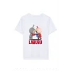 Kız Labubu Çocuk Baskılı T-Shirt - Beyaz