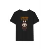 Kız Labubu Çocuk Baskılı T-Shirt - Siyah