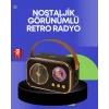 Klasik Retro Radyo – Bluetooth Destekli, FM Özellikli Şarjlı Hoparlör