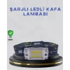 Kompakt LED Kafs Feneri USB Şarjlı Manyetik 2 Işık Modlu 215 Lümen