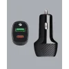 Kompakt Tasarımlı Type-C + USB Girişli Araç Şarj Başlığı