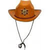 Kovboy Şerif Şapkası Kahve 12 Adet - Kostüm, Parti Ve Gösteri Şapkası