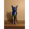 Koyu Rainbow Kedi Biblo Modern Salon ve Raf Dekoru