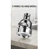 Krom 3 Fonksiyonlu Döner Su Tasarruflu Musluk Başlığı Mutfak ve Banyo