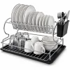Krom - Metal 2 Katlı Tabaklık - Bulaşıklık Bx40